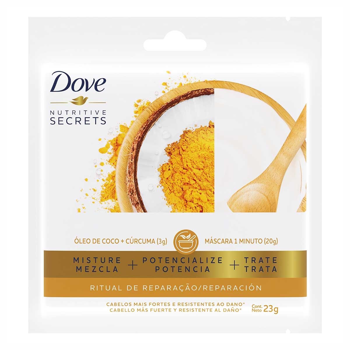 Mascara Dove Coco E Curcuma 23ml
