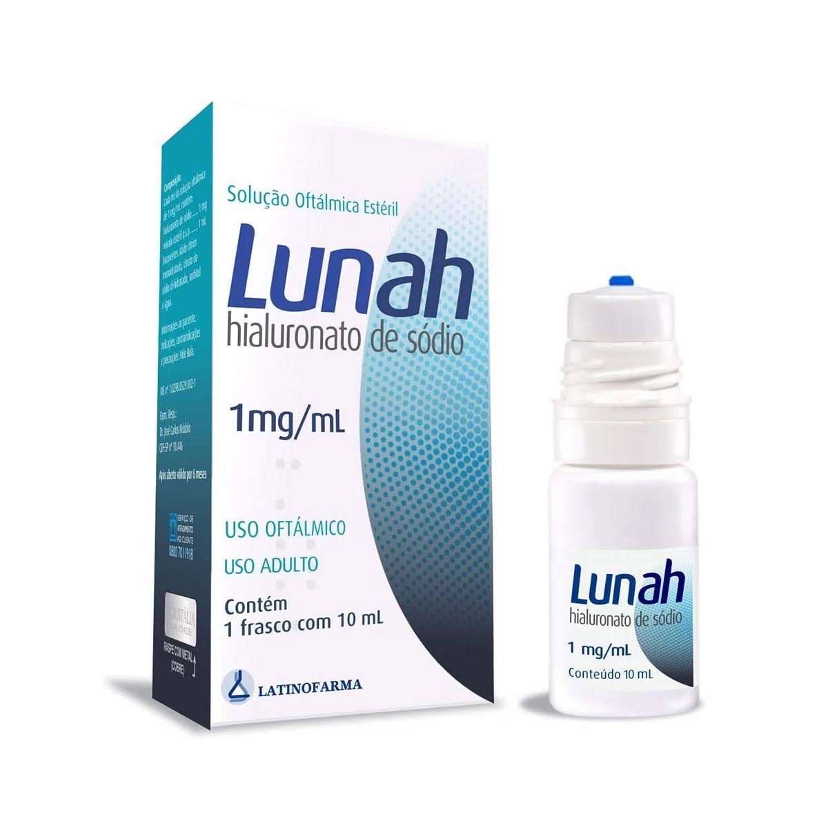 Lunah 1MG/ML Solução Oftalmológica Com 10ml