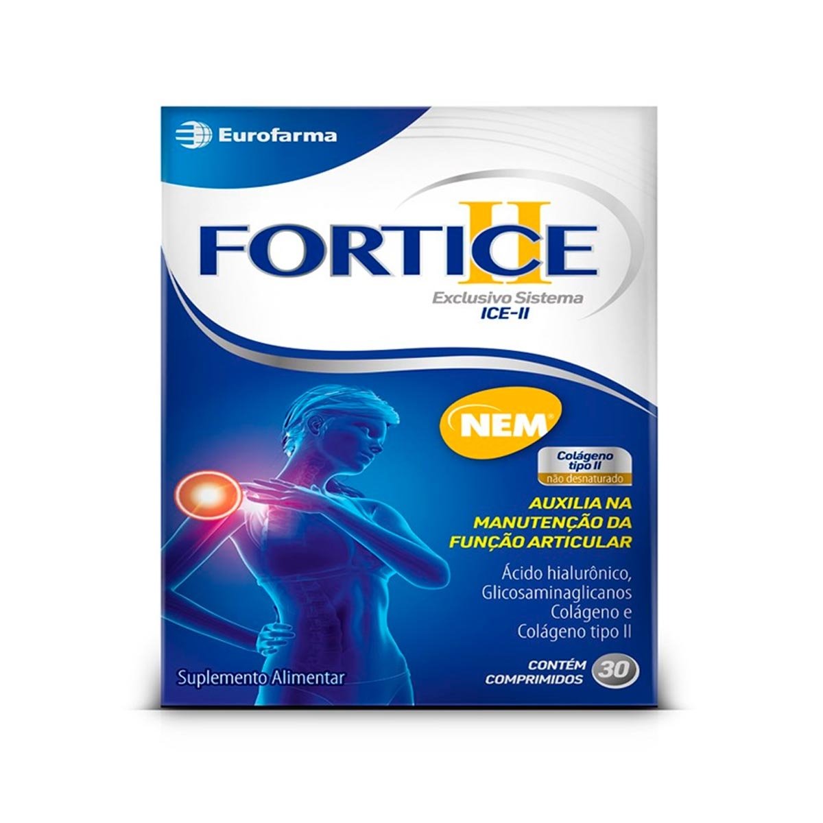 Suplemento Alimentar Fortice Eurofarma 30 Comprimidos