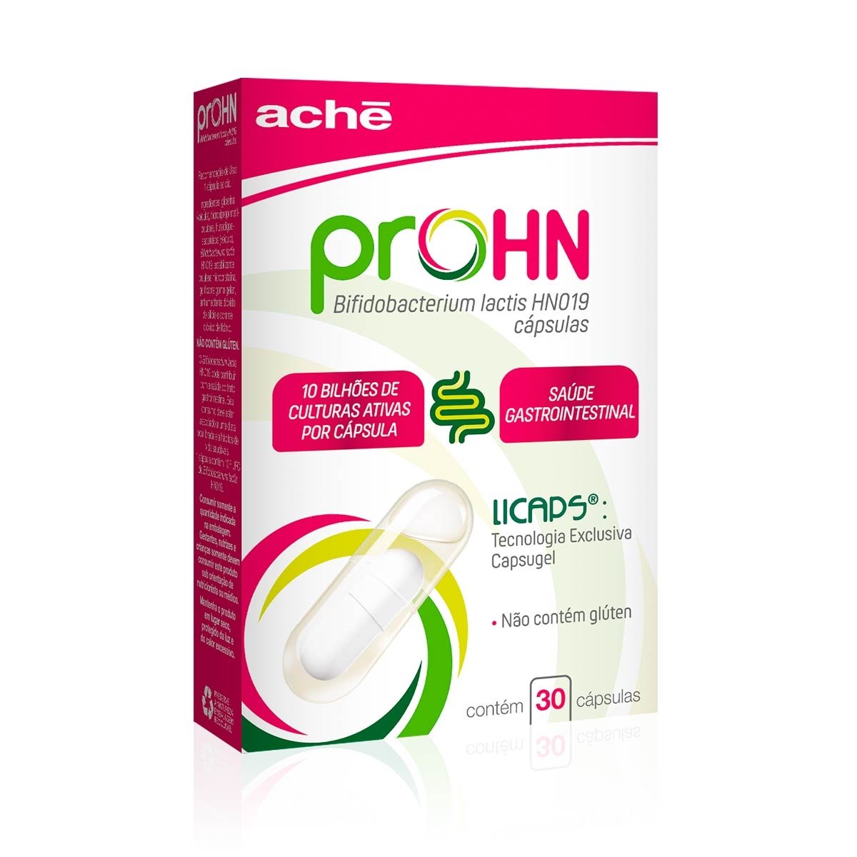 Probiótico Prohn Aché Caixa Com 30 Cápsulas