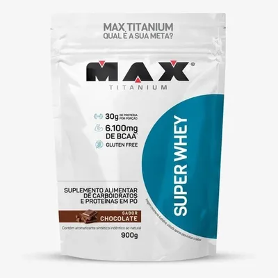 Super Whey Max Titanium Refil Chocolate 900g