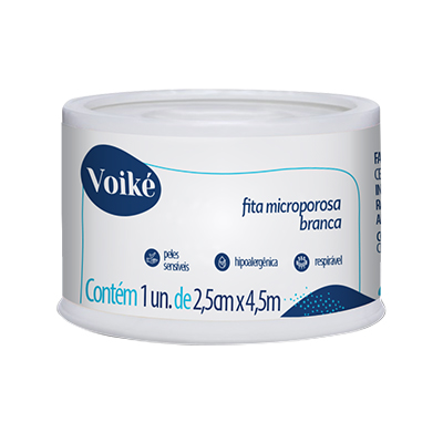 Fita Microporosa Voike 2,5Cm X4,5M