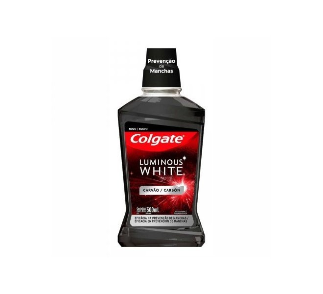 Enxaguante Bucal Colgate Luminous White Carvão 500ml