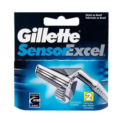 Carga Gillette Sensor Excel Com 2 Unidades