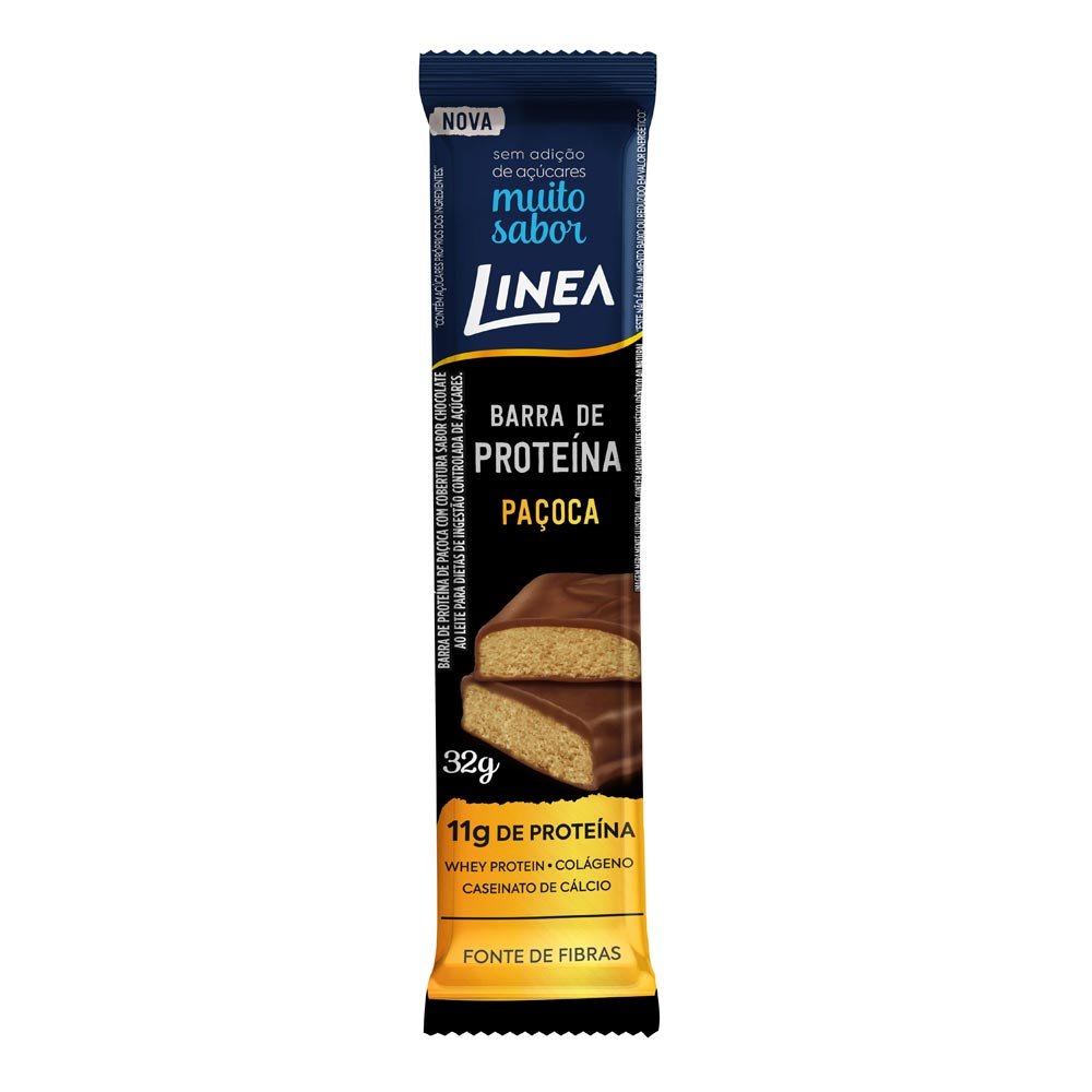 Barra De Proteína Línea Sabor Paçoca Com 32G