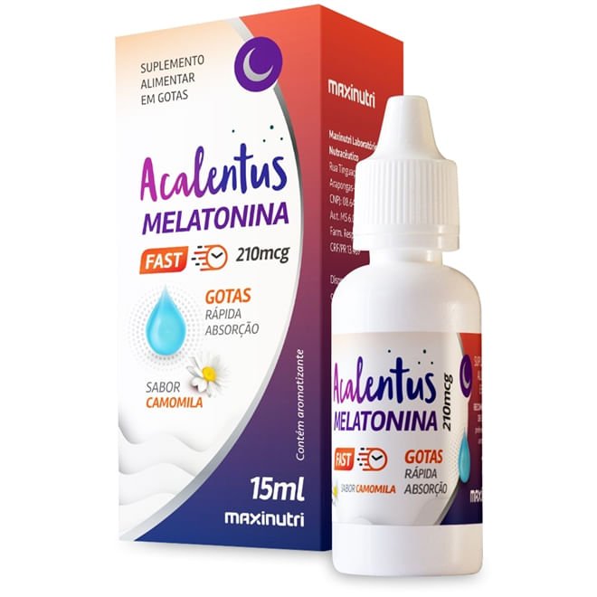 Melatonina Acalentus Sabor Camomila Maxinutri 15Ml