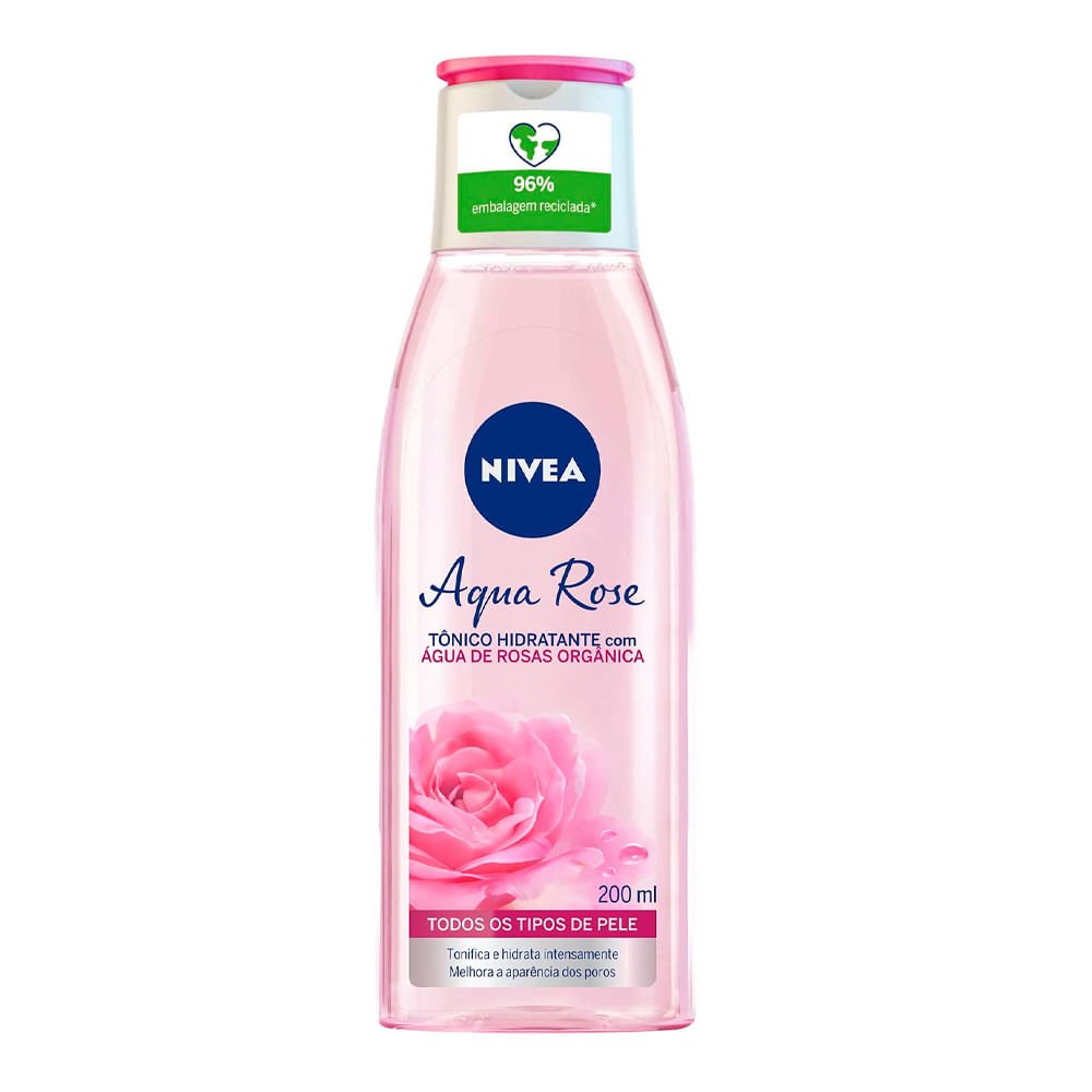 Tônico Facial Hidratante Nivea Aqua Rose Frasco 200ml