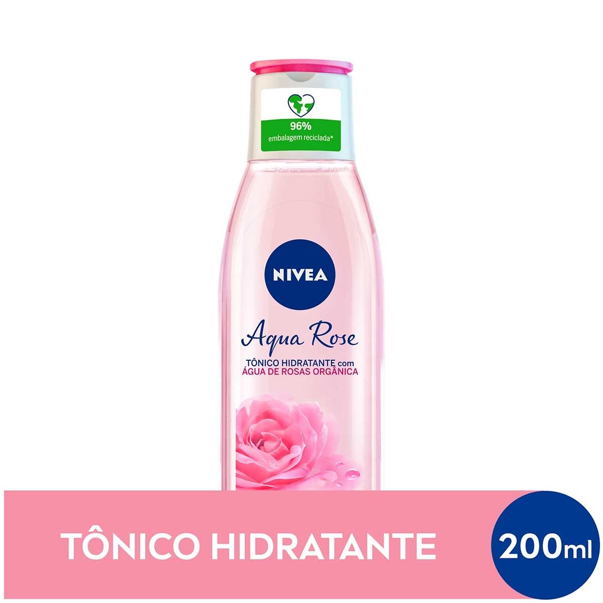 Tônico Facial Hidratante Nivea Aqua Rose Frasco 200ml