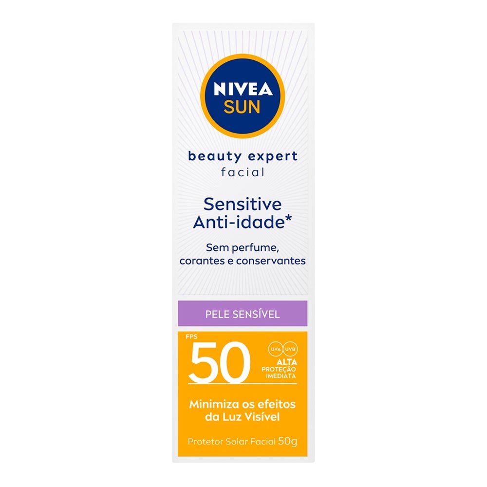 Protetor Solar Nívea Facial Nivea Fps50 Sensitive 50g