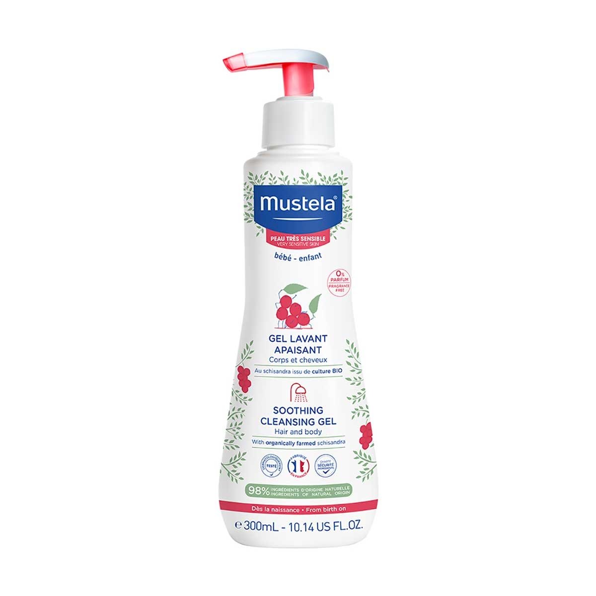 Gel Lavante Calmante Pele Muito Sensivel 300ml -MUSTELA