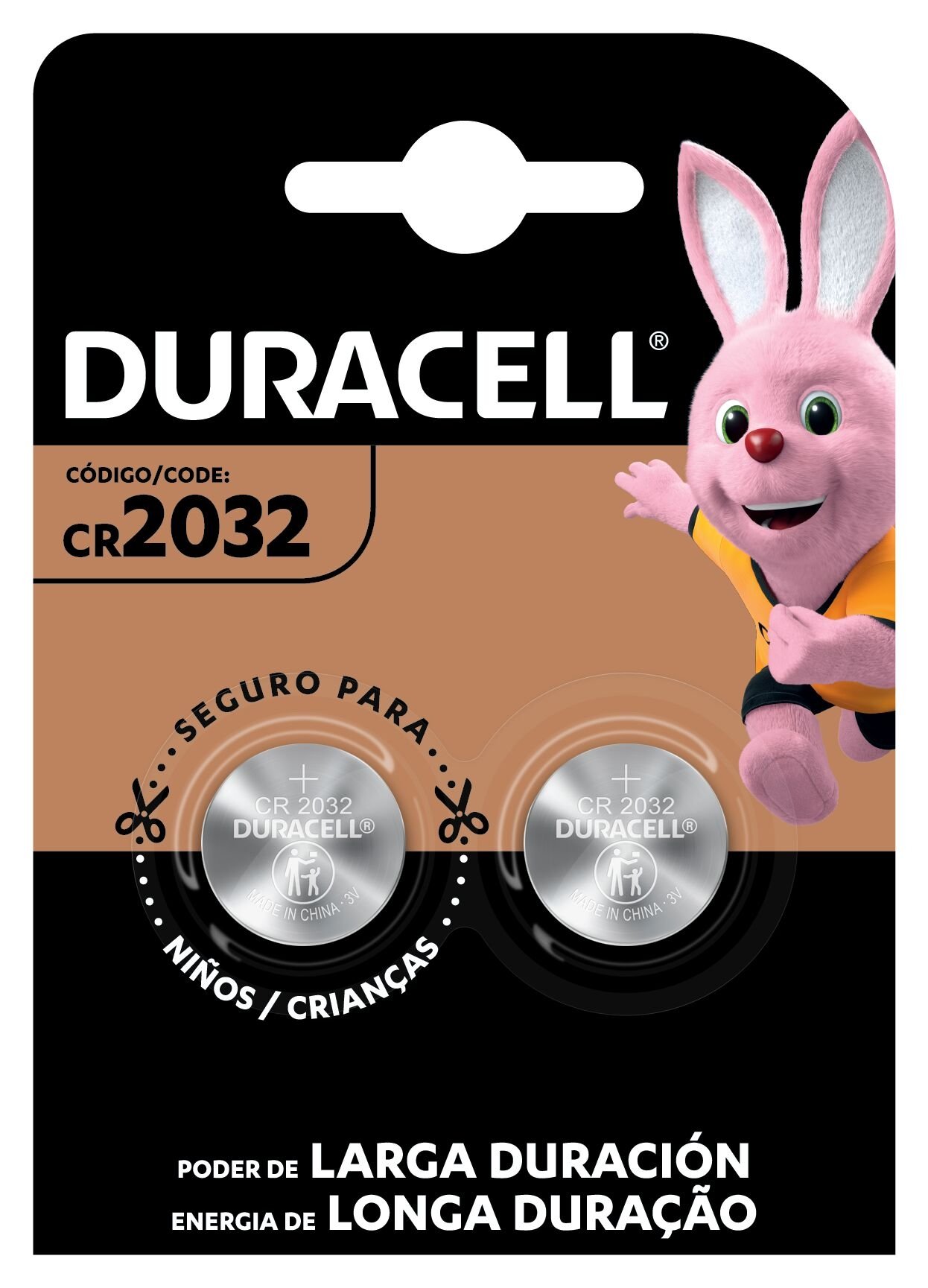 Pilha Moeda 2032 Duracell Embalagem 2Un