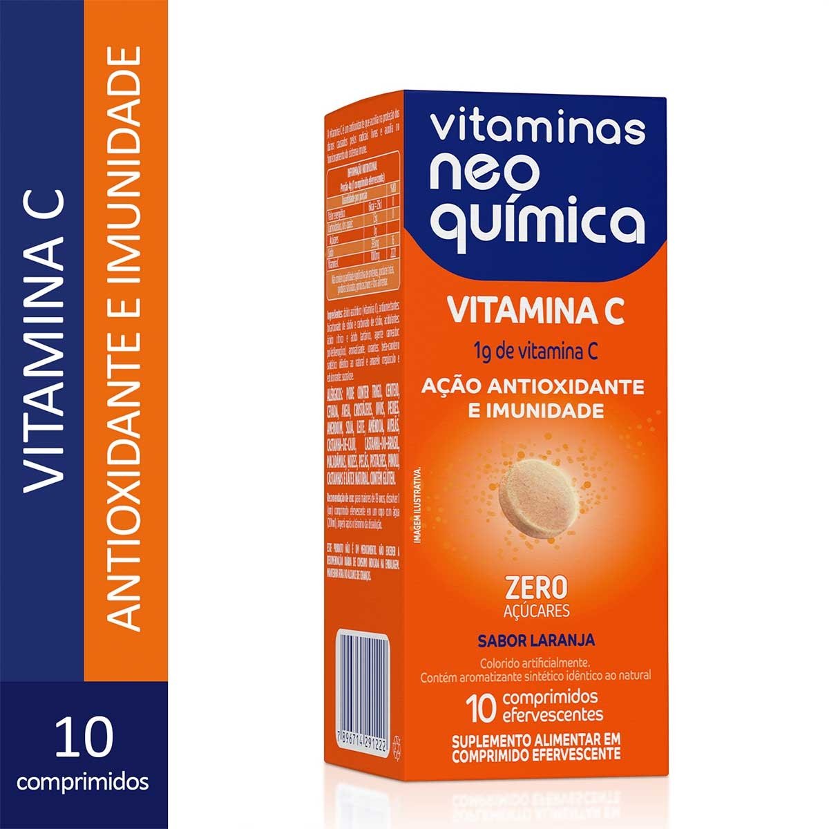 VITAMINA C NEO QUIMICA 10CP EFERV(NQF)