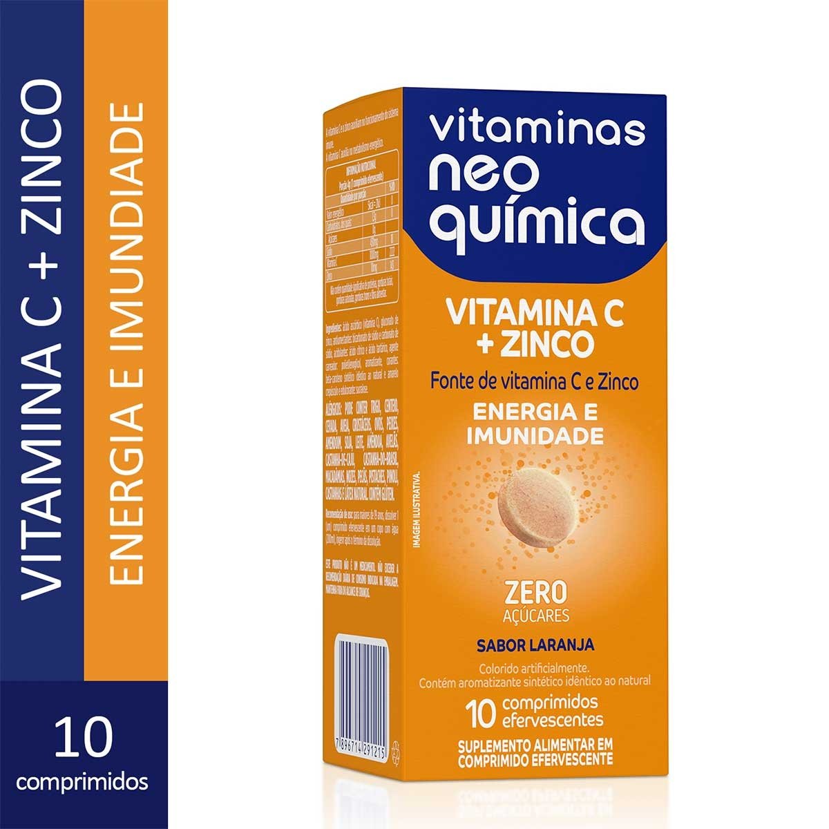 VITAMINA C+ZIN NEO QUIMICA 10CP EFV(NQF)