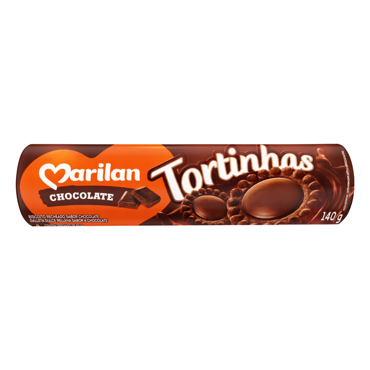 Biscoito Tortinha Sabor Chocolate Marilan 140G