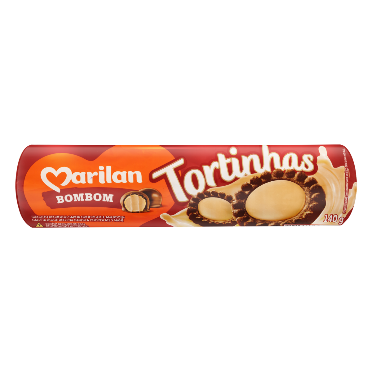 Biscoito Tortinhas Marilan Bombom 140g