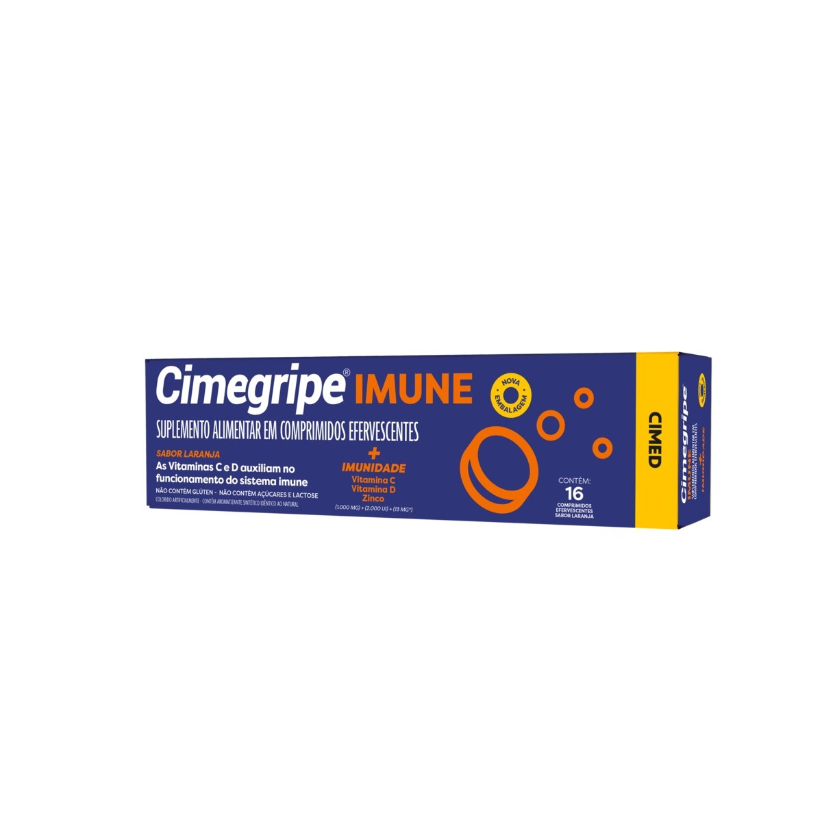 Cimegripe Imune Cimed 16 Comprimidos Efervescentes