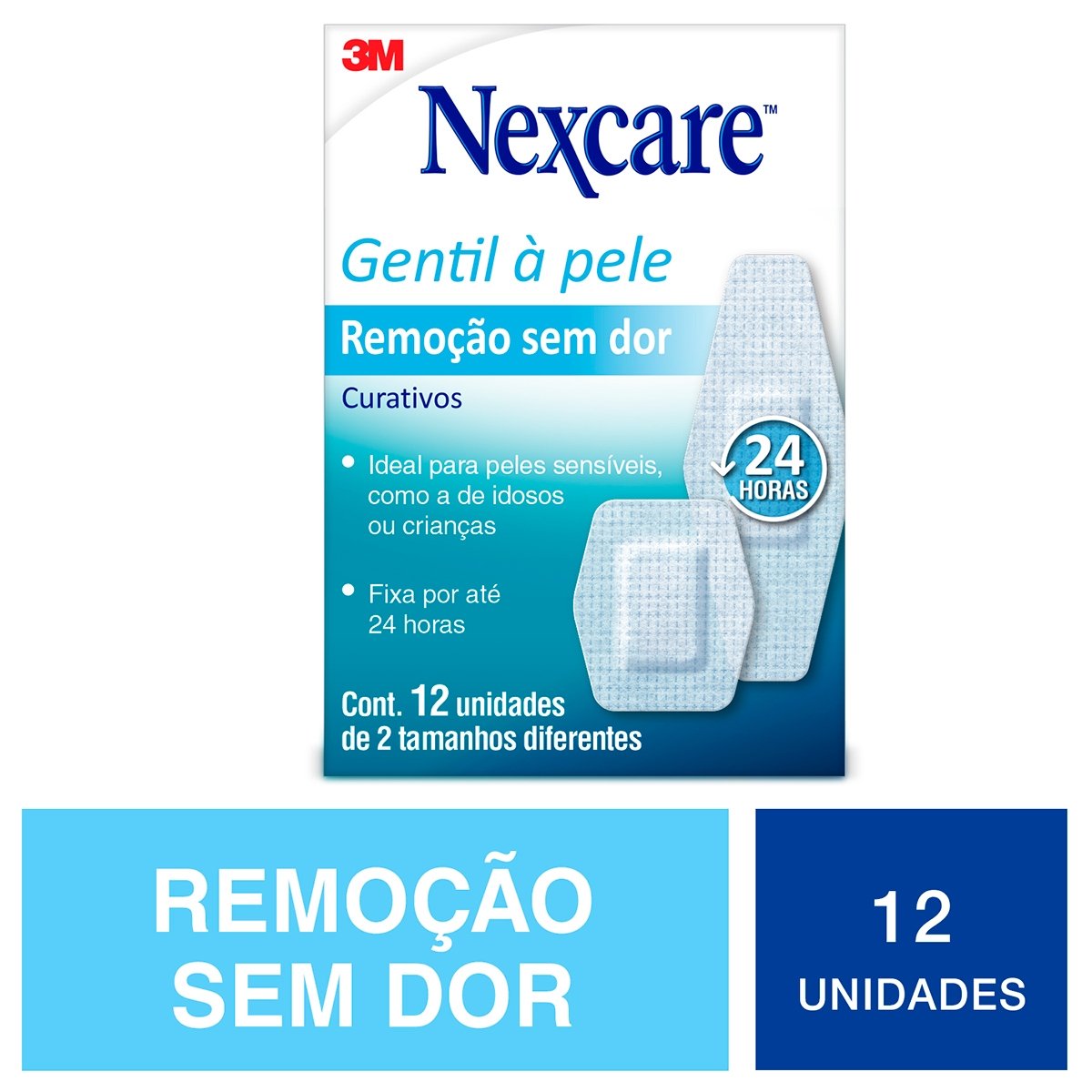 Curativo Gentil À Pele Remoção Sem Dor Nexcare 12Un