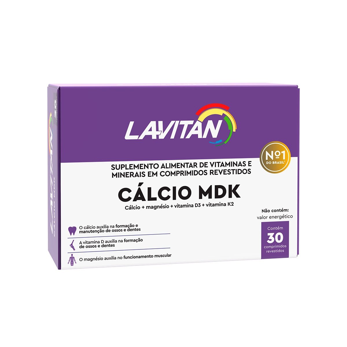 Lavitan Cálcio MDK 30 Cápsulas