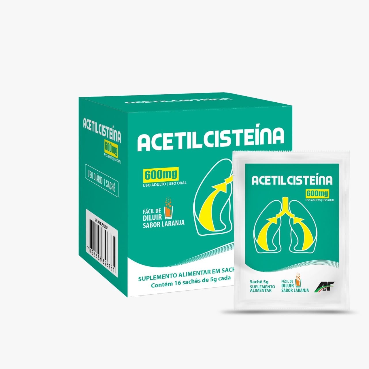 GEOVIT ACETIL 600MG SCH C/16UN