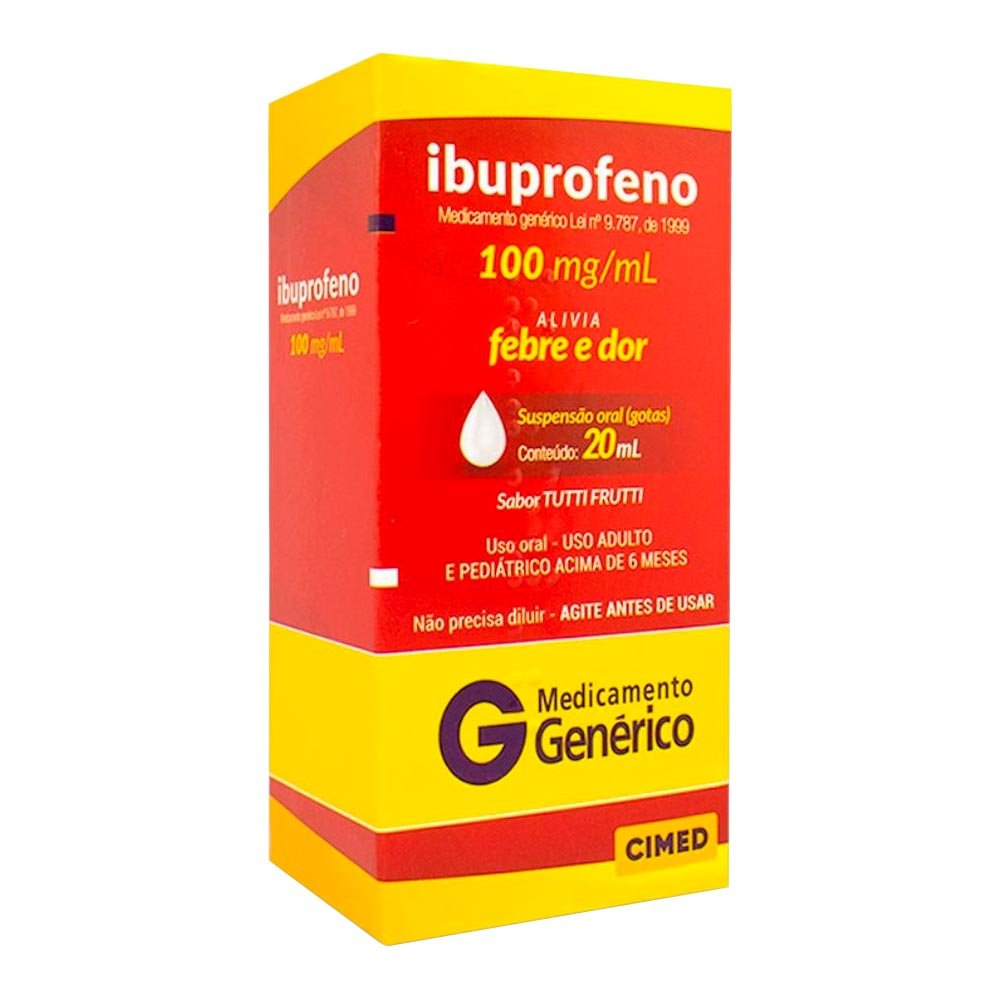 Ibuprofeno 100mg/ml Cimed Gotas 20ml