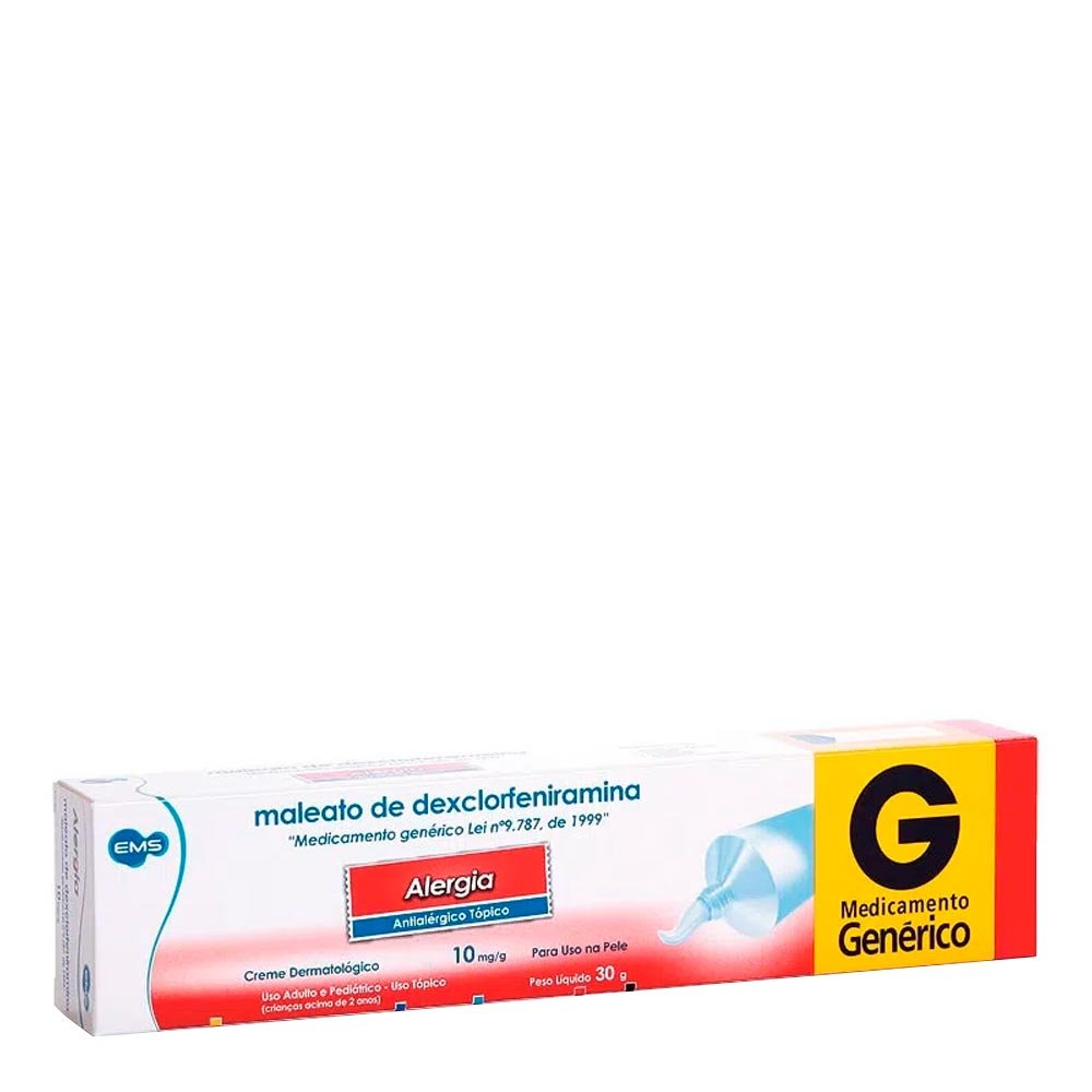 Maleato de Dexclorfeniramina 10mg/g  30g - CIMED