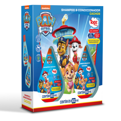Kit Topz Baby Patrulha Canina Cachos Shampoo 200ml + Condici