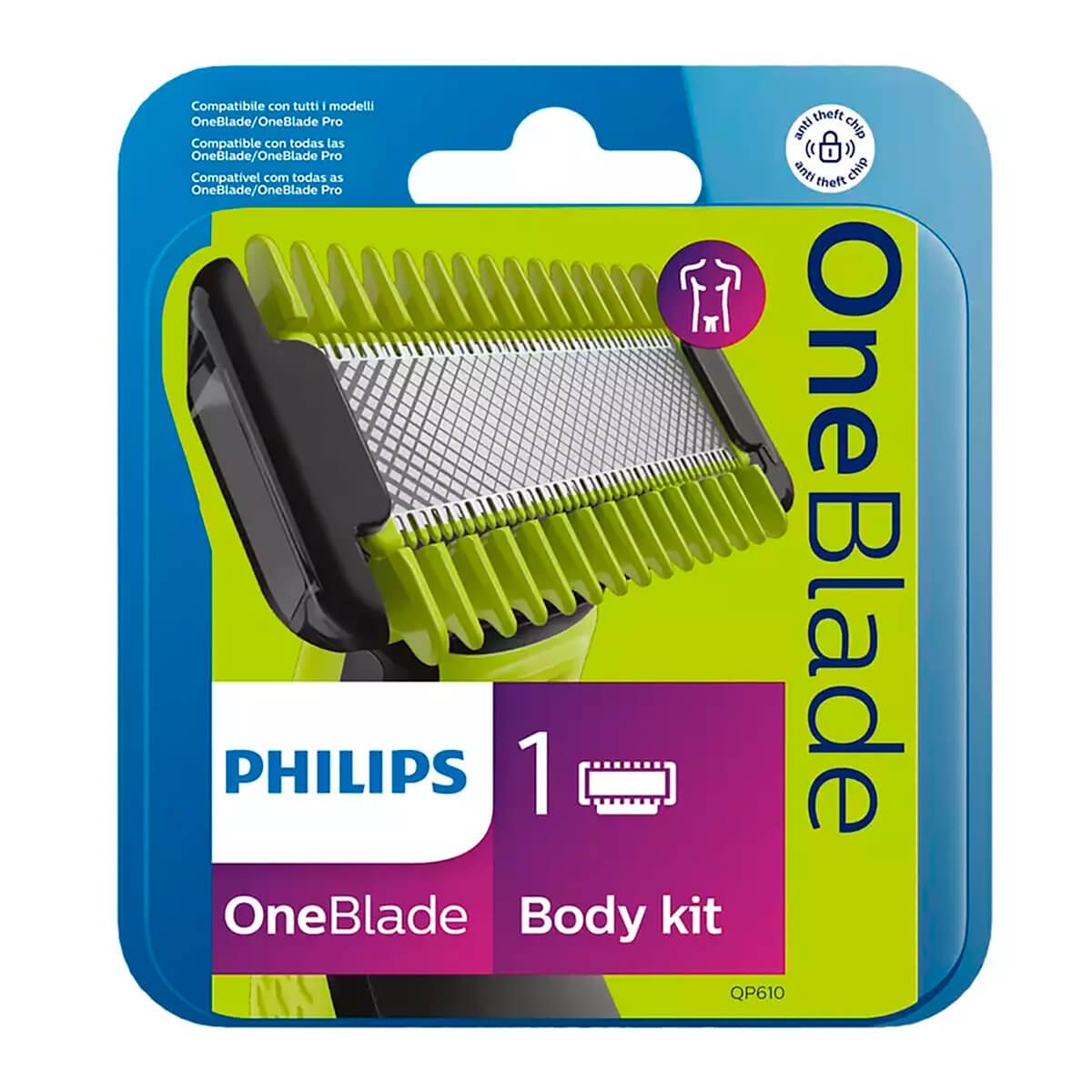 Kit Aparelho Barbear Onde Blade Corpo/Rosto C/1Unidade
