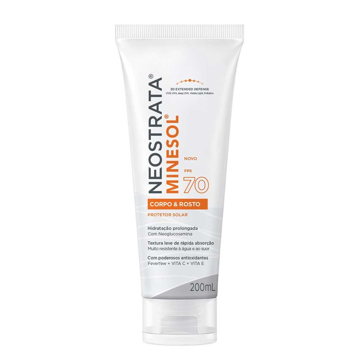 Protetor Solar Neostrata Minesol Corpo e Rosto FPS70 com 200