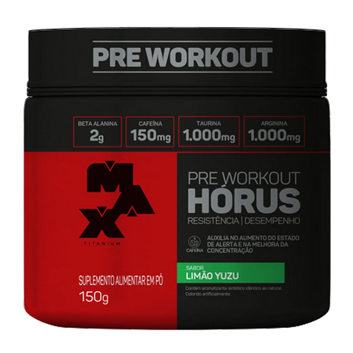 PRE TREINO HORUS MAX TITAN LIMAO150G