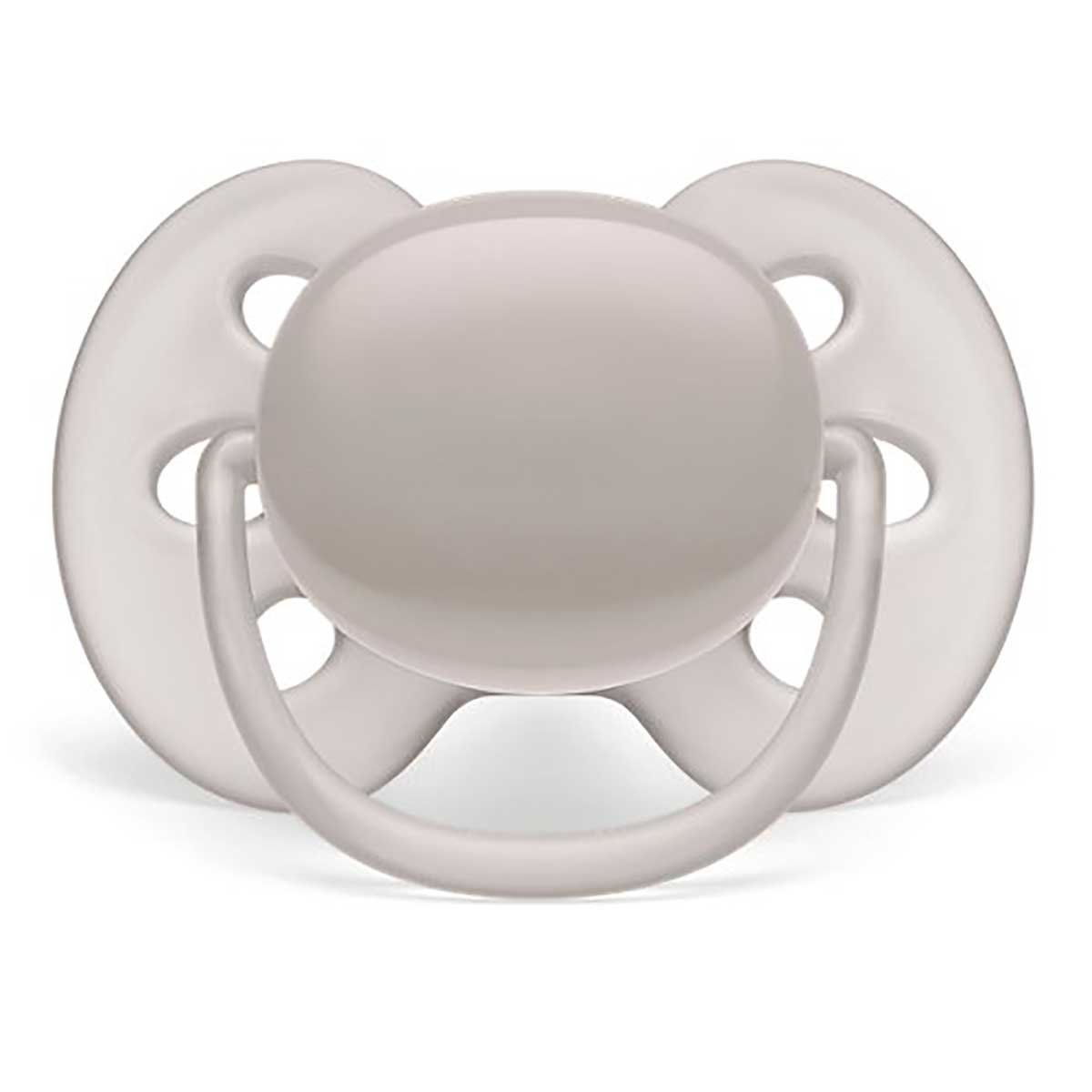 Chupeta Avent Ultra Soft 6-18M Cinza
