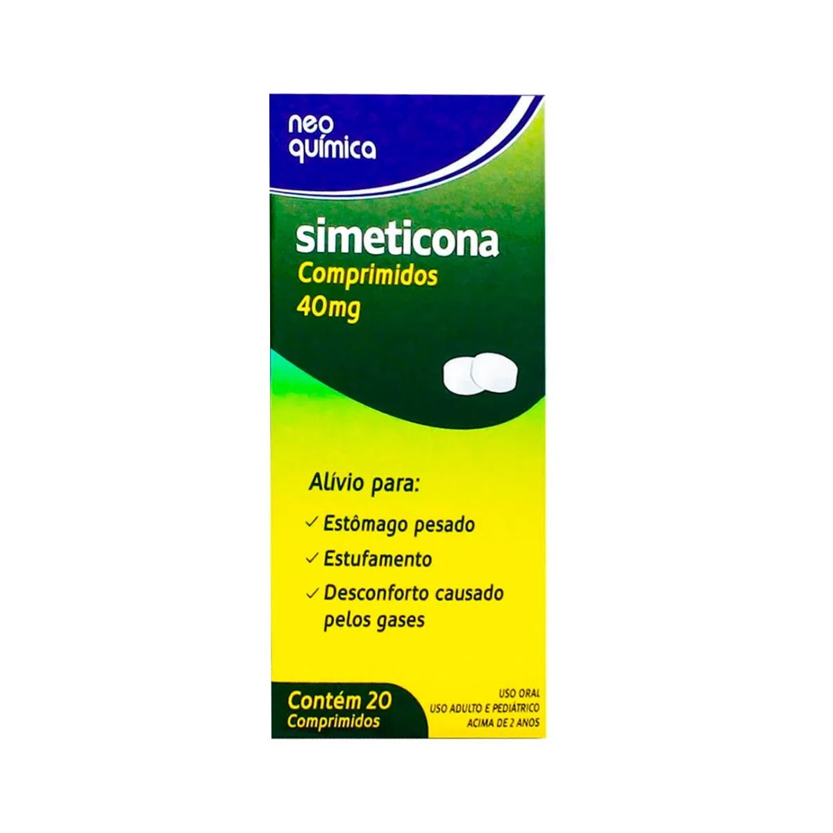 SIMETICONA 40MG 20 COMPRIMIDOS