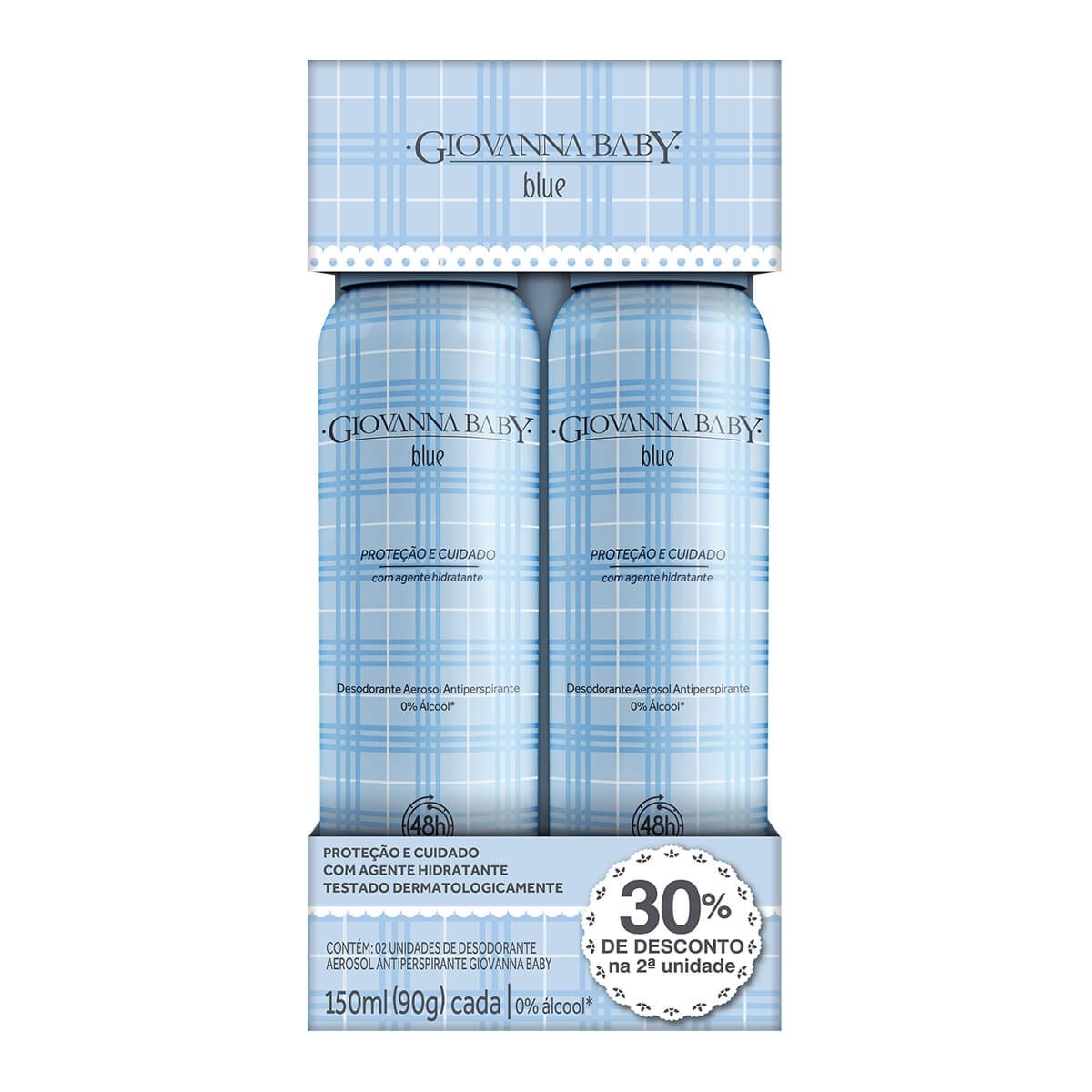 Desodorante Aerosol Giovanna Baby Blue 150ml 2un