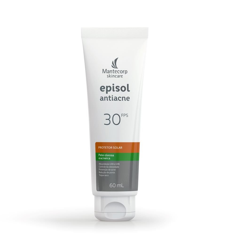 Protetor Solar Facial Episol Antiacne FPS30 60ml