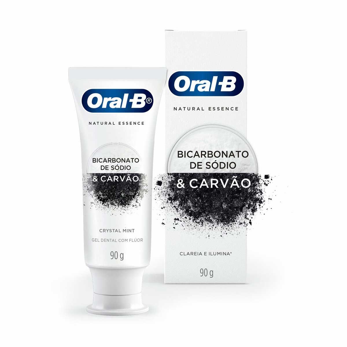 Creme Dental Oral-B Bicarbonato De Sódio E Carvão 90G