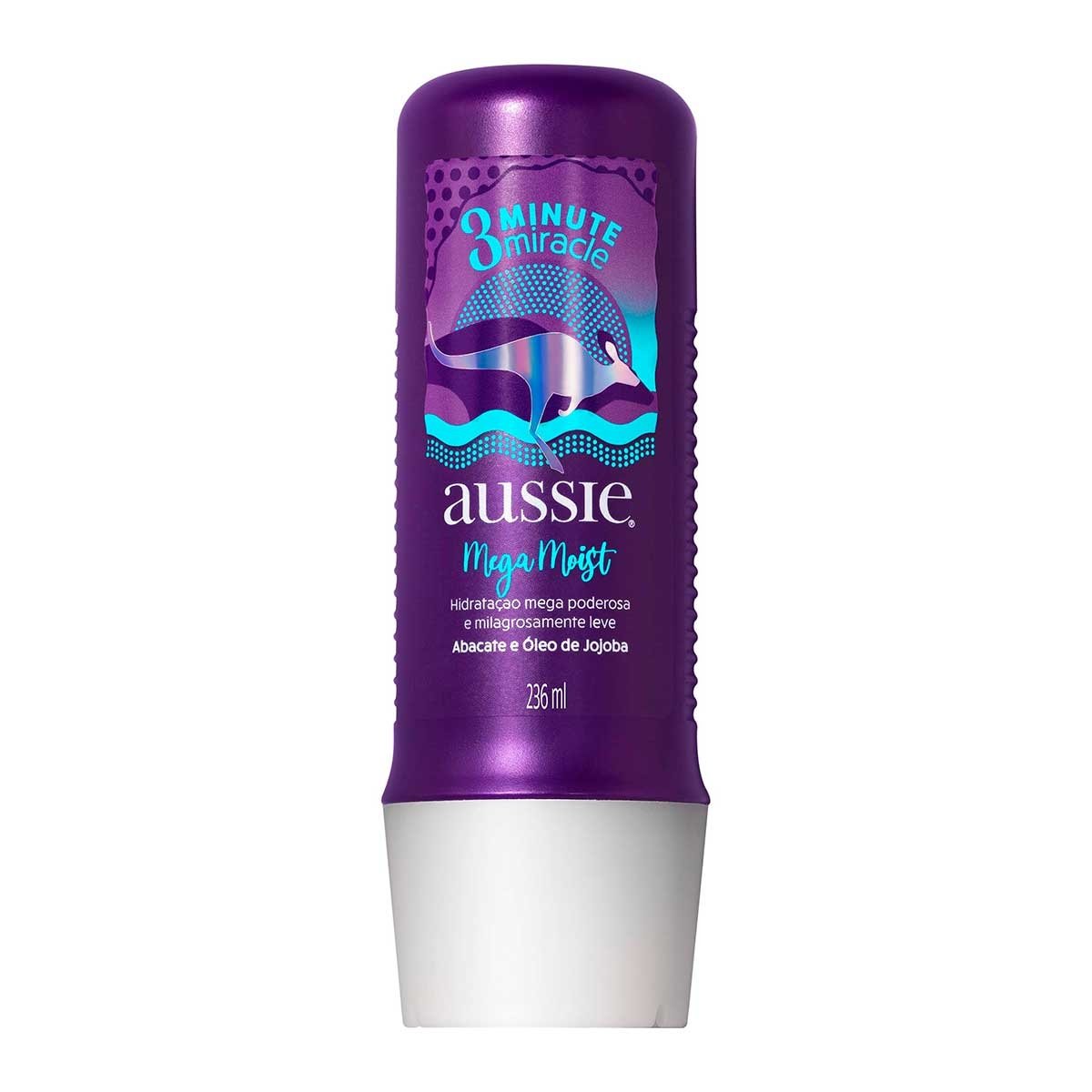 Creme De Tratamento 3 Minute Miracle Mega Moist Aussie 236Ml