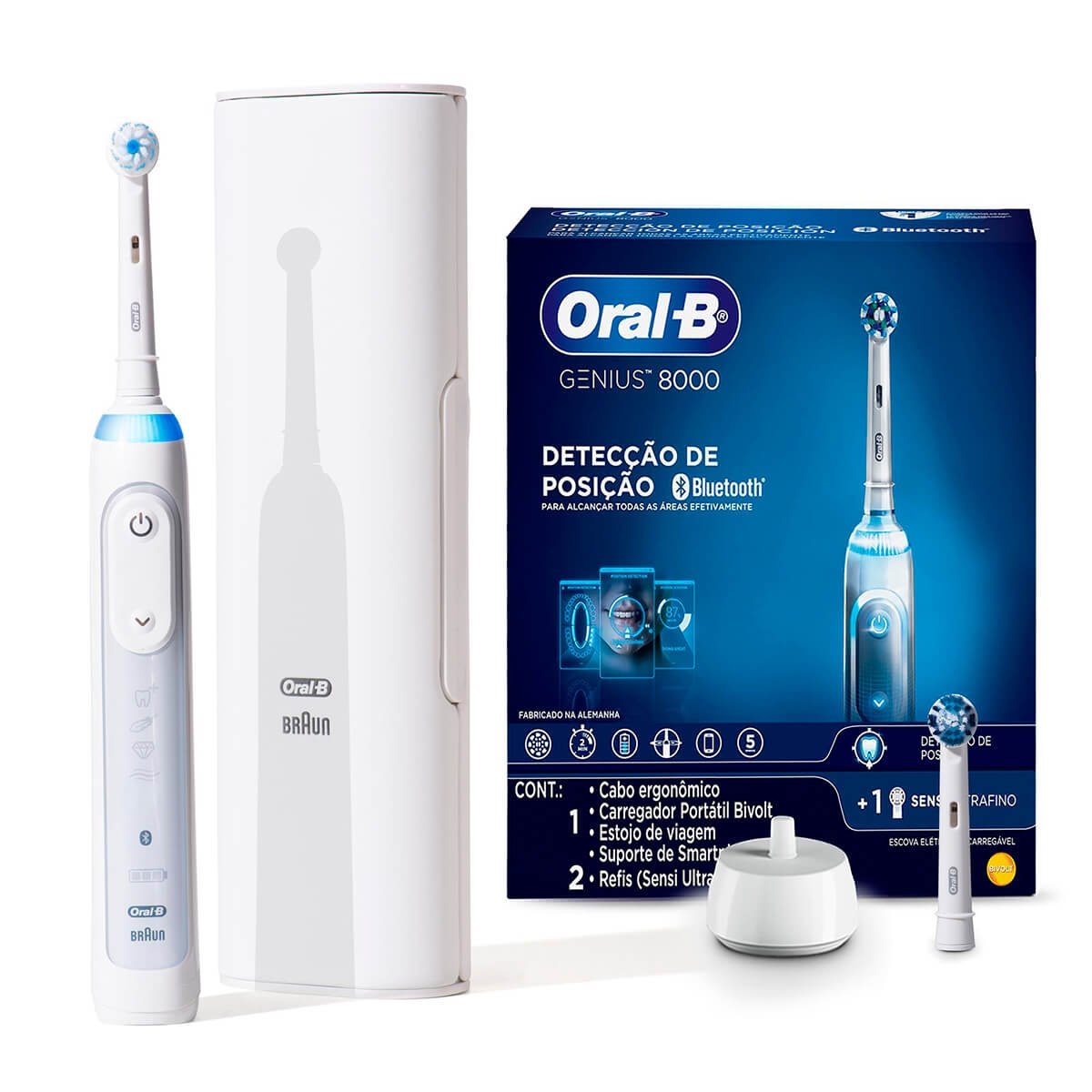 Kit Escova Dental Oral B Elet Genius 8000 Bvt
