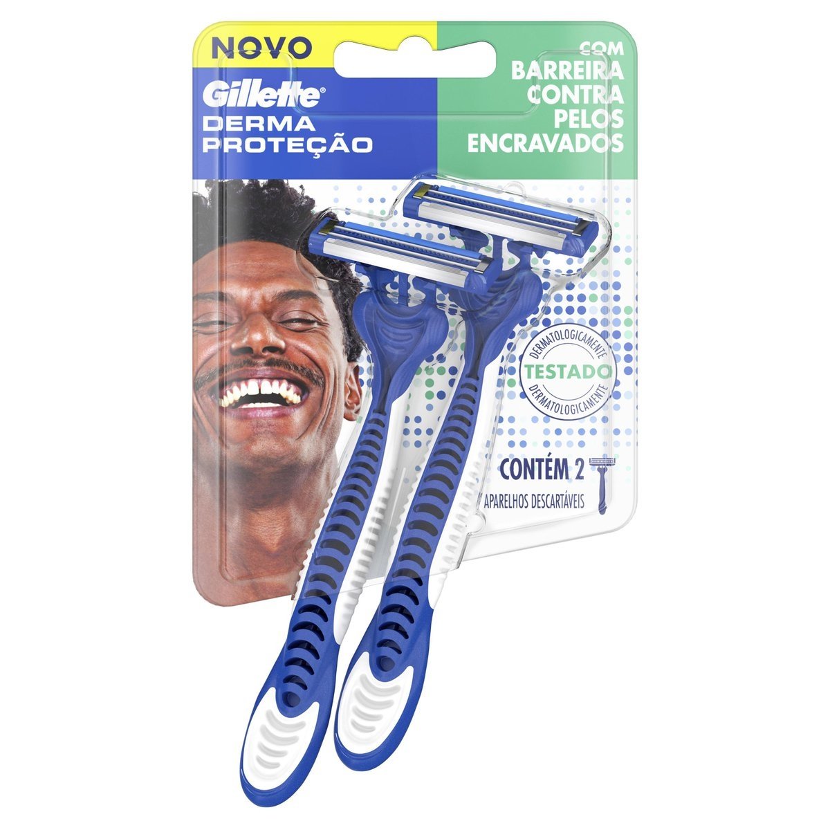Aparelho De Barbear Descartável Derma Proteção Gillette 2Un