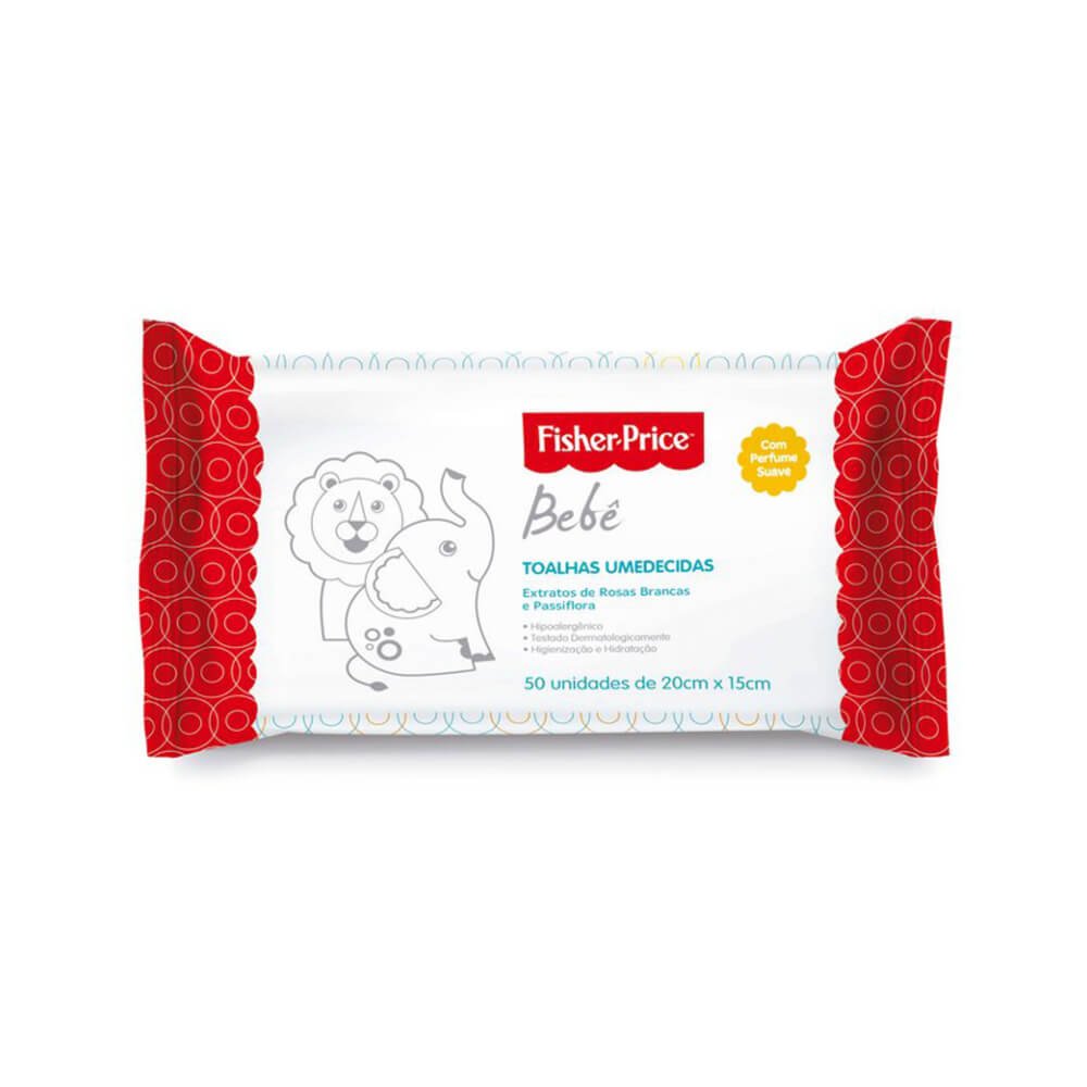 Lenço Umedecido Fisher Price Bebe C/50Unidades
