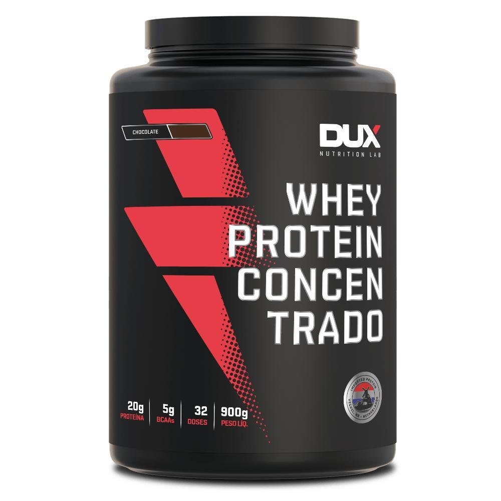 Whey Protein Concentrado Po Sabor Baunilha 900g - DUX