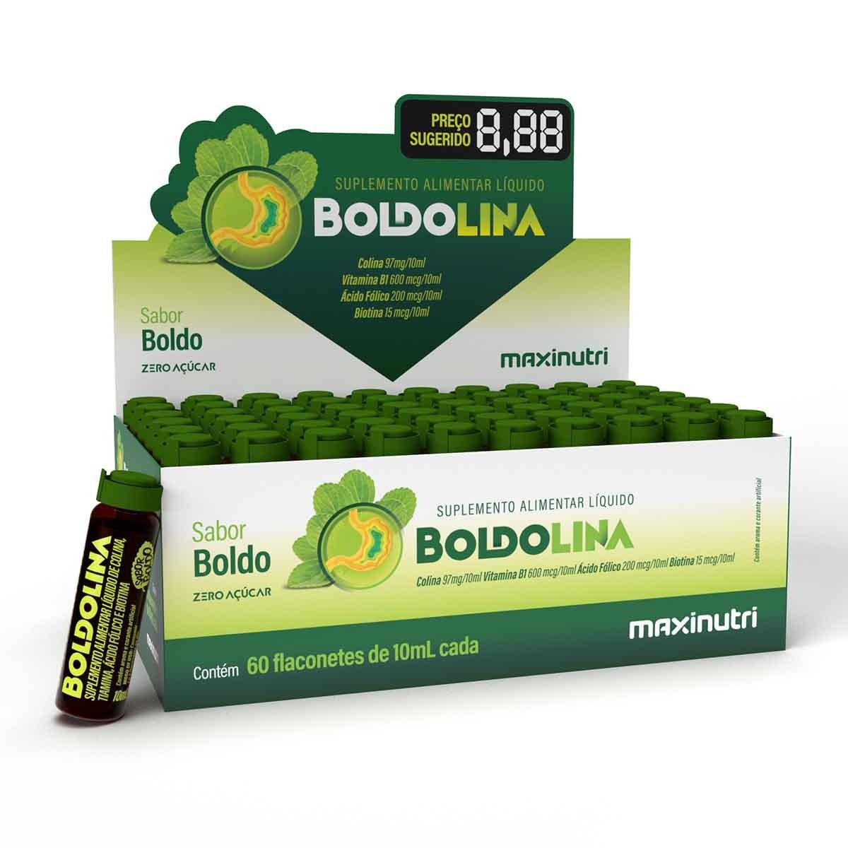 Boldolina Maxinutri Boldo, Flaconete Com 10ml