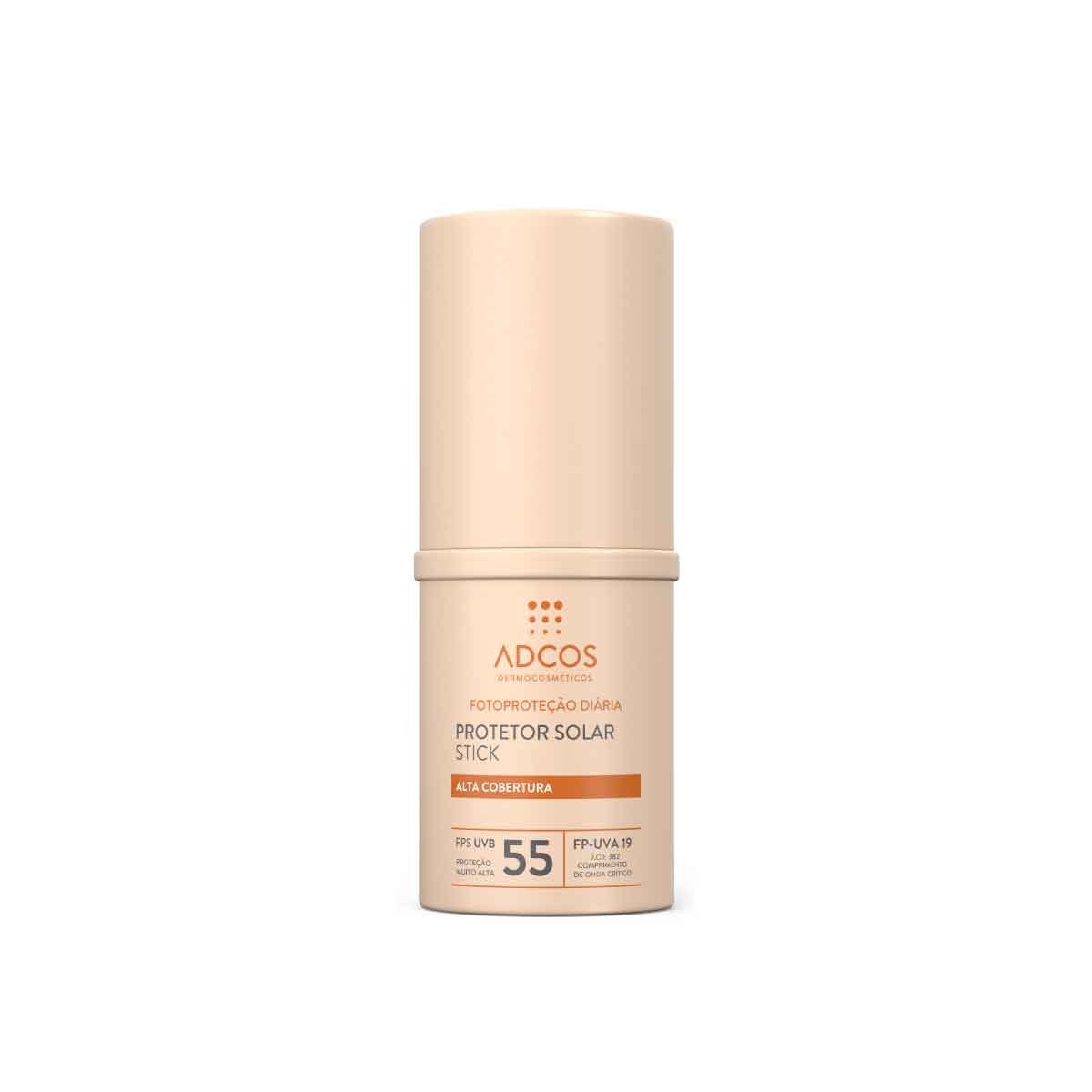 Protetor Solar Facial Stick FPS55 Beige 17g - ADCOS