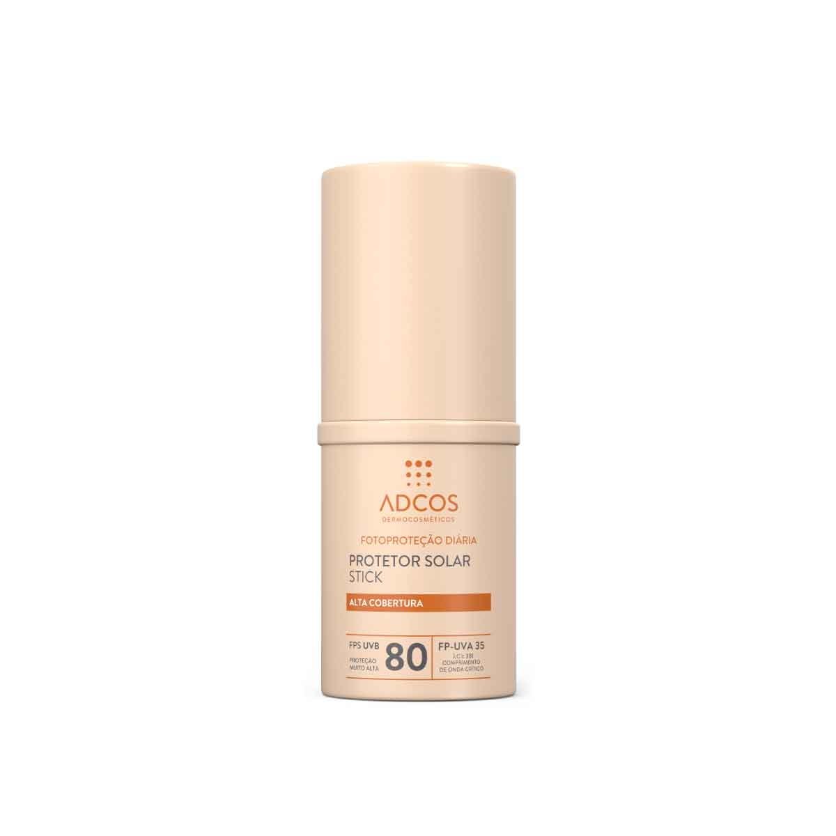 Protetor Solar Facial Stick FPS80 Peach 17g - ADCOS