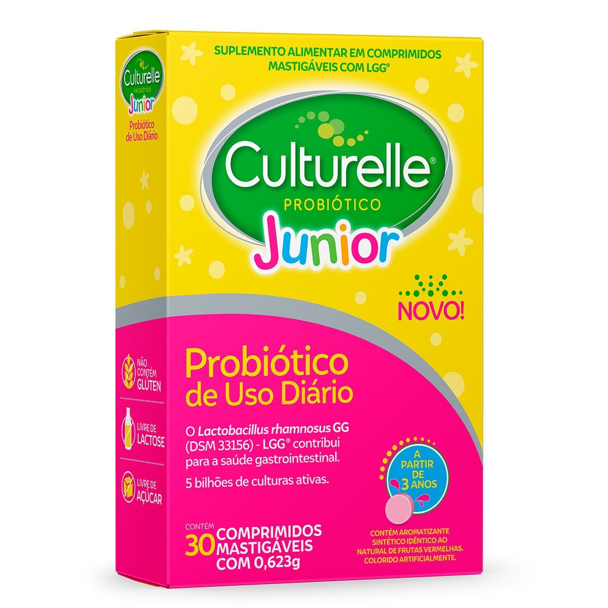 Culturelle Probiótico Junior 30 Comprimidos Mastigáveis
