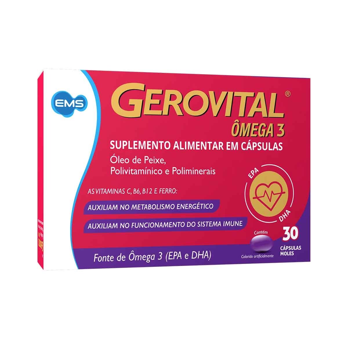 GEROVITAL OMEGA 3 C/30CAPS(EMS)