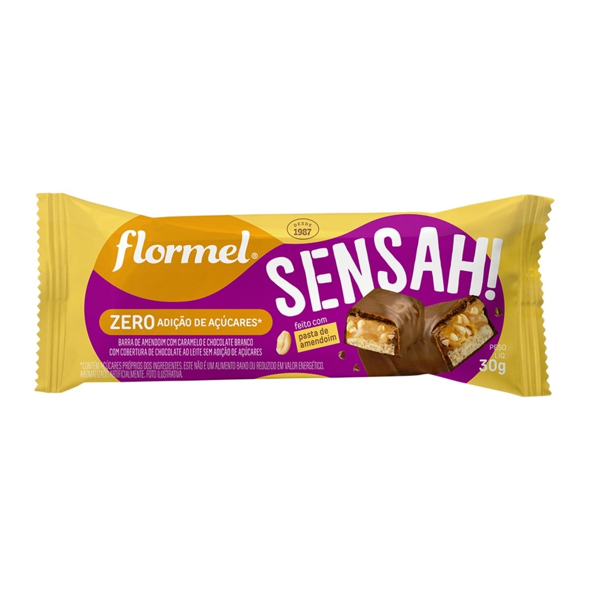 CHOC FLORMEL SENSAH AMEND/CARAM 30G