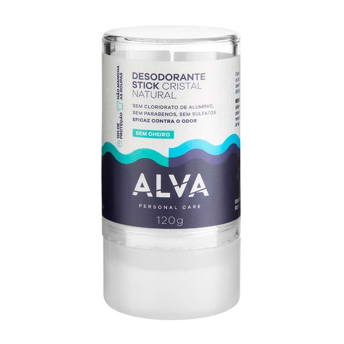 Desodorante Stick Kristall Sensitive Alva - 120G