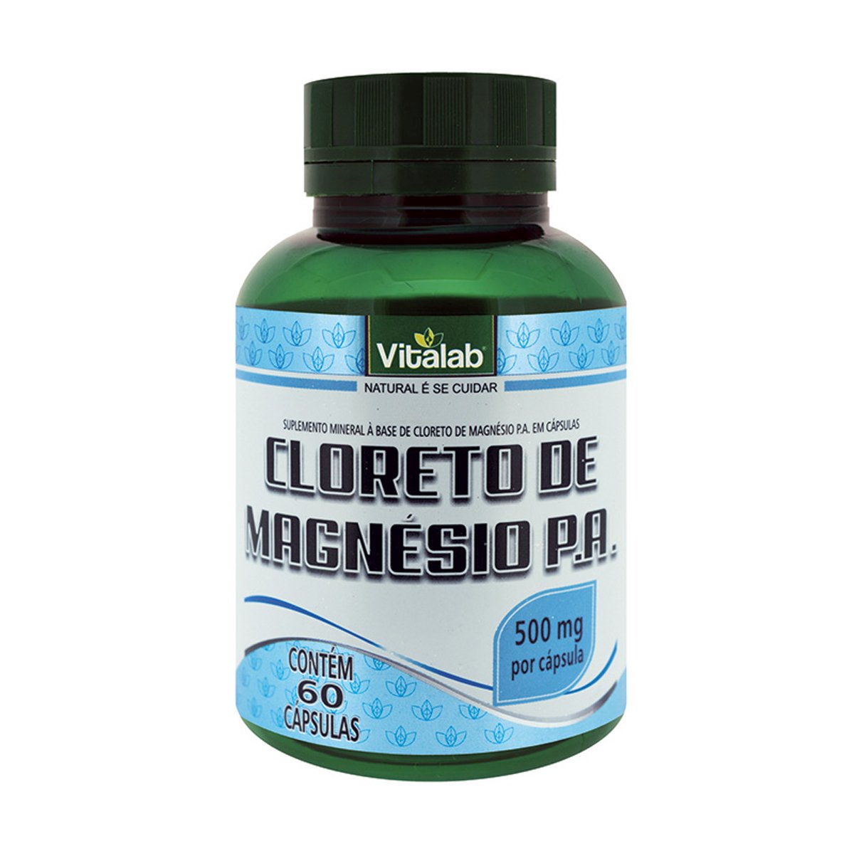 Cloreto de Magnesio P.A 500mg 60 Capsulas - VITALAB