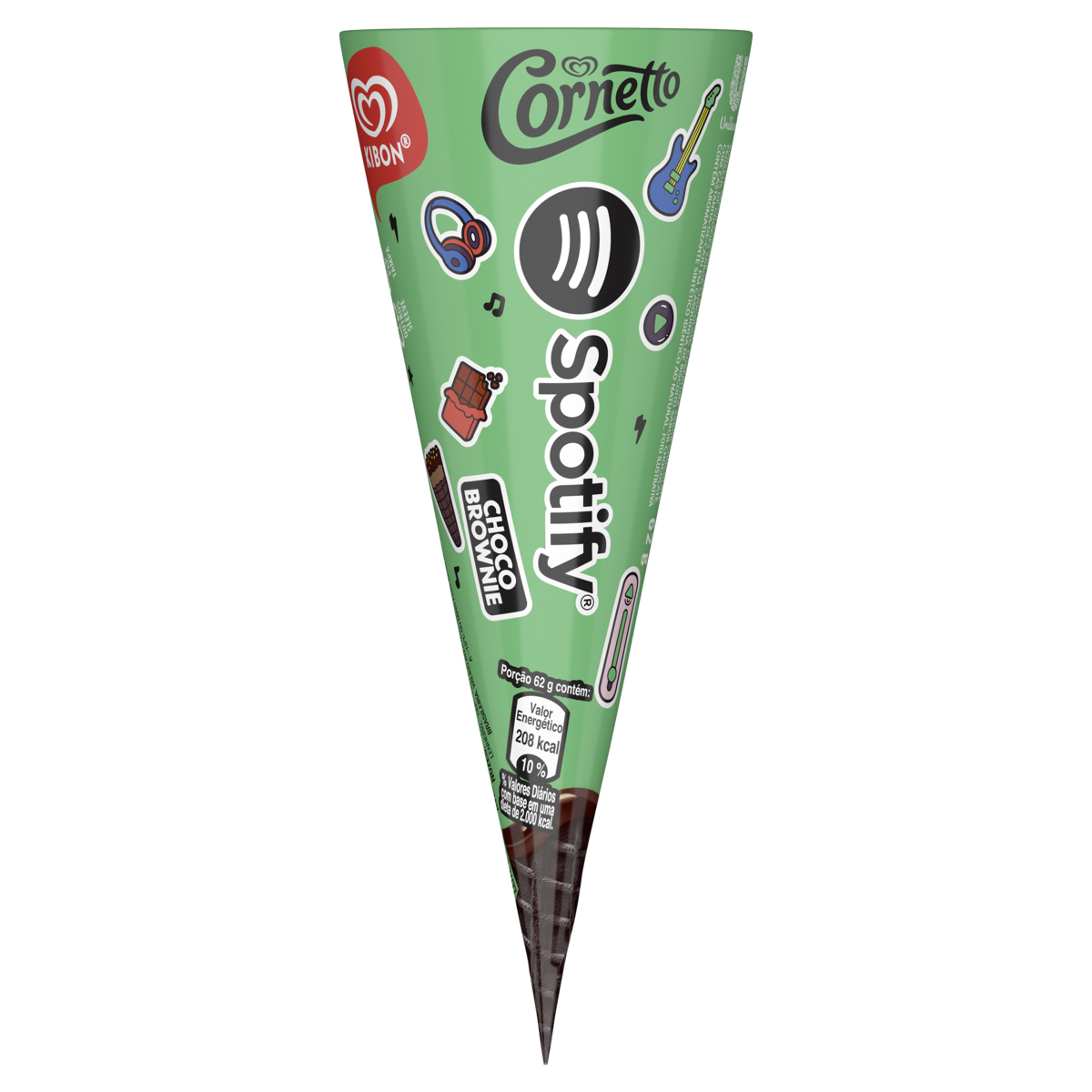 SORVETE KIBON CORNETO SPOTIFY 90ML