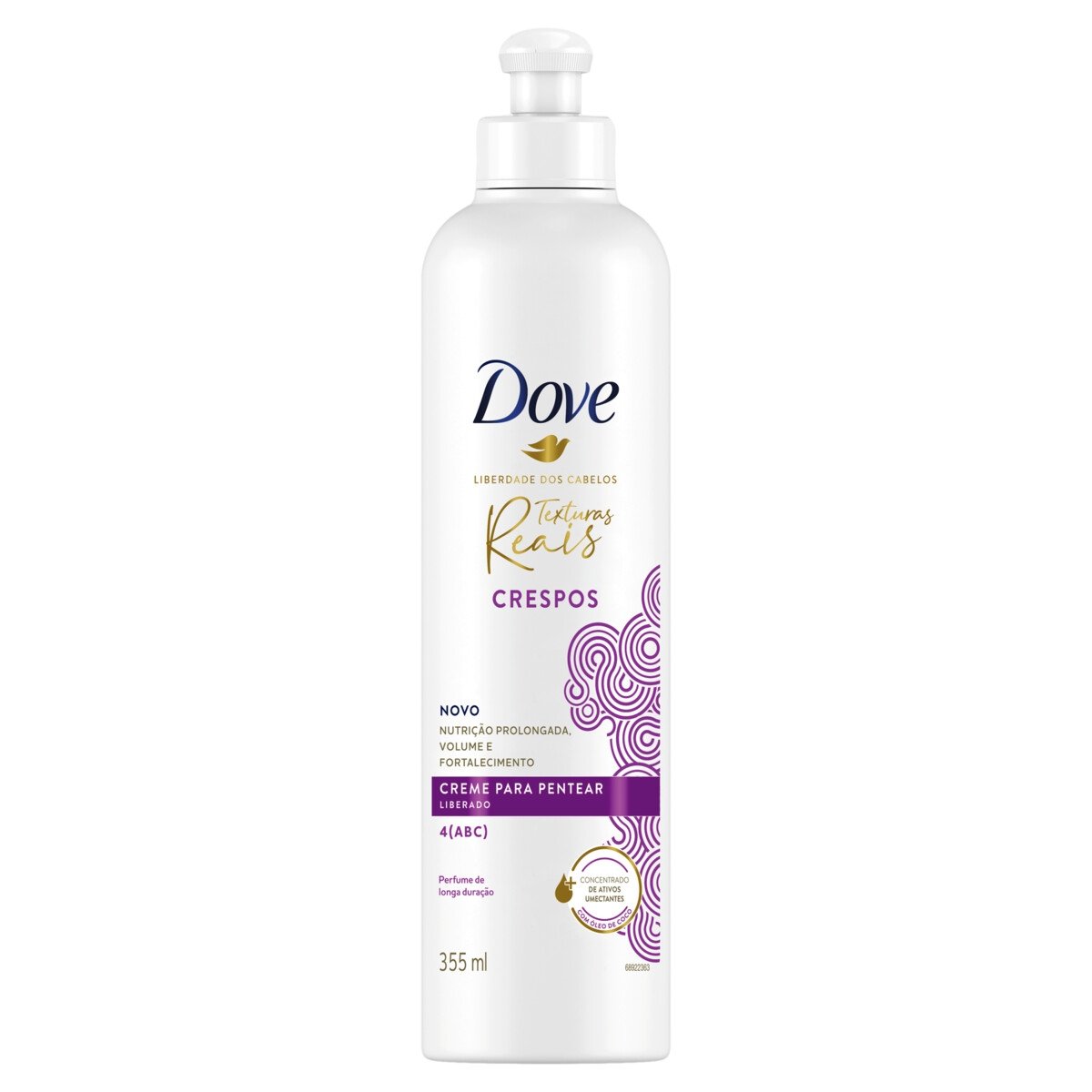 Creme para Pentear Dove Texturas Reais Crespos 355ml