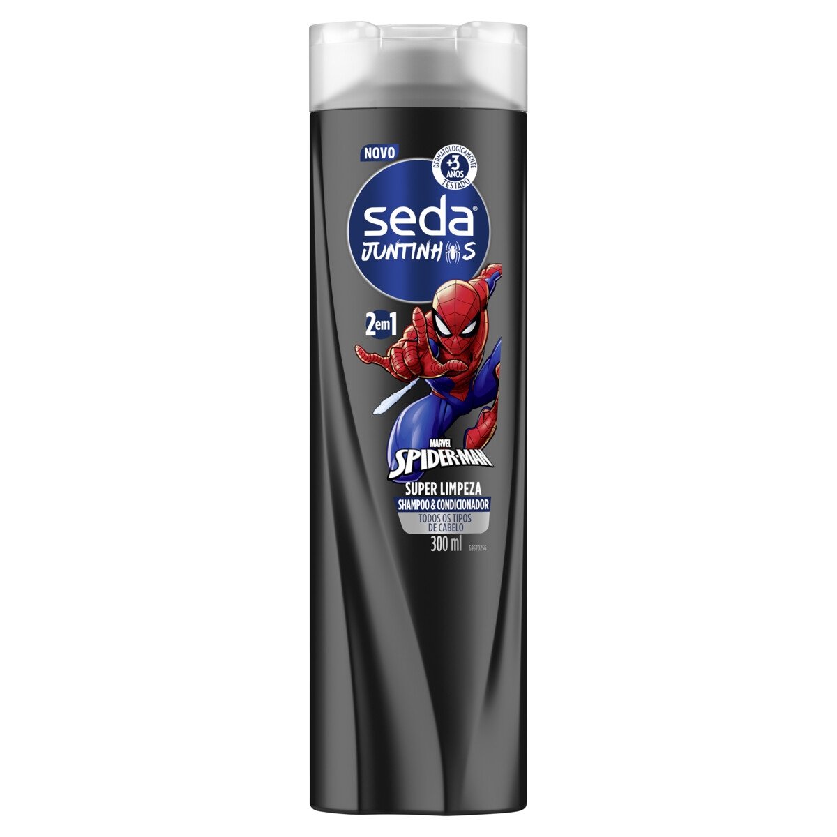 Shampoo Seda 2Em1 Juntinho Homem Aranha 300ml